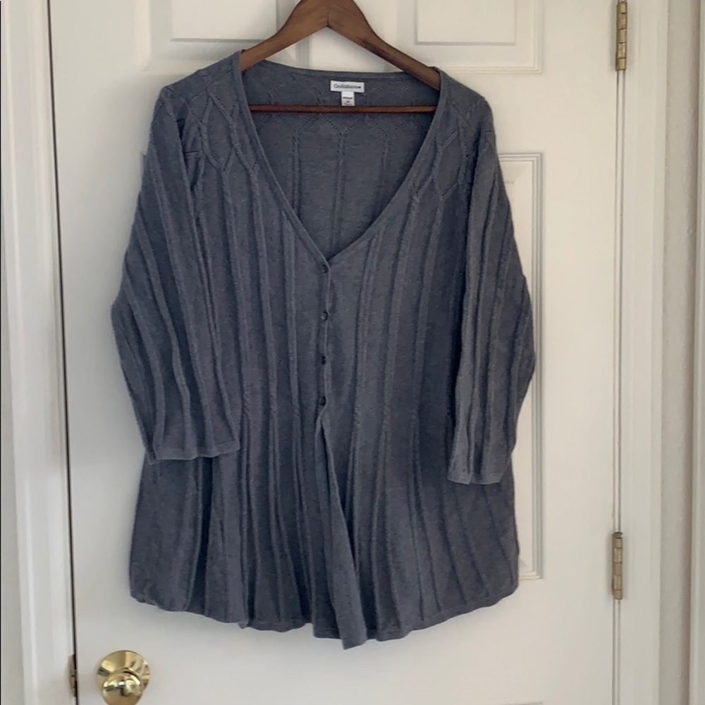 Croft & Barrow 3/4 sleeve cardigan